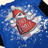 'Stay Cool' Snowman Blue & Black Long Sleeve Top - Boys 4-5 Years