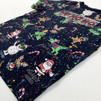 'HO HO HO' Sequin Flip Snowmen Navy T-Shirt - Boys 3-4 Years