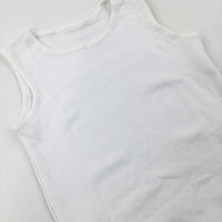 White Cotton Bodysuit - Boys 2-3 Years