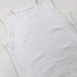 White Cotton Bodysuit - Boys 2-3 Years