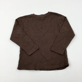 Brown Lightweight Cotton Jumper - Boys 5-6 Years