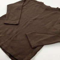 Brown Lightweight Cotton Jumper - Boys 5-6 Years