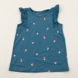 Ice Creams Blue T-Shirt - Girls 2-3 Years