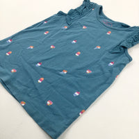 Ice Creams Blue T-Shirt - Girls 2-3 Years