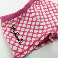 'Minnie' Mouse Spotty Pink Swim Shorts - Girls 2-3 Years