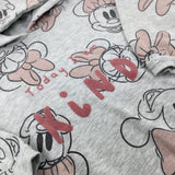 'Today I Am Kind' Minnie Mouse Grey Hoodie - Girls 2-3 Years