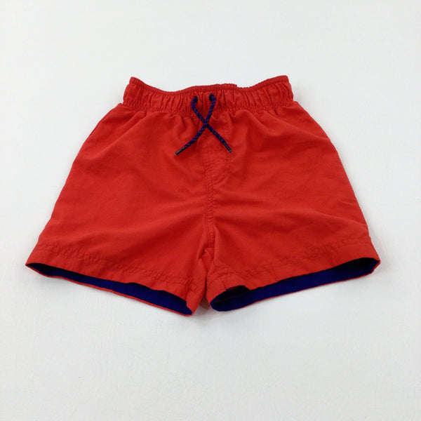 Red Swim Shorts - Boys 4-5 Years