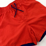 Red Swim Shorts - Boys 4-5 Years