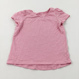 Pink Cotton T-Shirt - Girls 4-5 Years