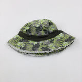 Tropical Leaves Green Sun Hat - Boys 3-4 Years