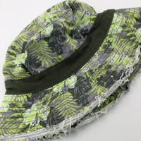 Tropical Leaves Green Sun Hat - Boys 3-4 Years