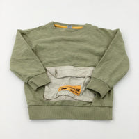 Khaki Sweatshirt - Boys 5-6 Years