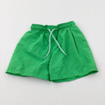 Green Swim Shorts - Boys 5-6 Years