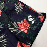 Tropical Flowers Navy Swim Shorts - Boys 7-8 Years