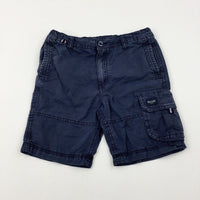 Navy Cargo Shorts - Boys 7-8 Years