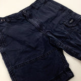 Navy Cargo Shorts - Boys 7-8 Years