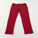 Red Leggings - Girls 5-6 Years