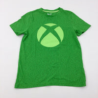 Xbox Motif Green T-Shirt - Boys 8-9 Years