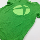 Xbox Motif Green T-Shirt - Boys 8-9 Years