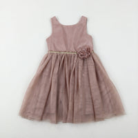 Dusky Pink Party Dress - Girls 4-5 Years