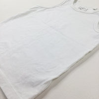 White Cotton Vest - Boys 5-6 Years