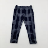 Patterned Navy Leggings - Girls 4-5 Years