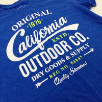 'Original Outdoor Co' Blue T-Shirt - Boys 9-10 Years