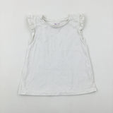 White T-Shirt - Girls 4-5 Years
