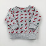 'Ho Ho Ho' Red & Grey Sweatshirt - Boys/Girls 6-9 Months