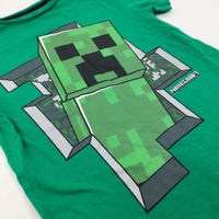 Minecraft Logo Green T-Shirt - Boys 9-10 Years