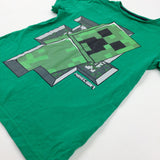 Minecraft Logo Green T-Shirt - Boys 9-10 Years