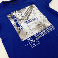 'Downtown' City View Blue T-Shirt - Boys 9-10 Years