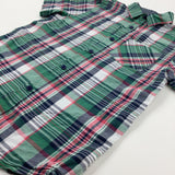 Green & Red Checked Shirt - Boys 10-11 Years