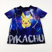 'Pikachu' Pokemon Colourful Blue T-Shirt - Boys 10-11 Years