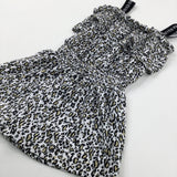 'River Island' Animal Print White Playsuit - Girls 5-6 Years