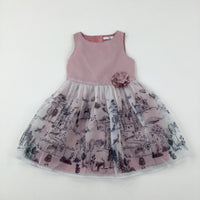 Girls & Castles Pink Party Dress - Girls 5-6 Years