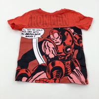 'I'll Try To Hold…' Iron Man Red T-Shirt - Boys 4-5 Years