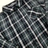 Green & Black Checked Long Sleeve Shirt - Boys 6-7 Years