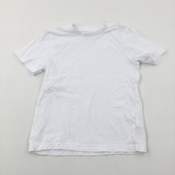 White T-Shirt - Boys 6-7 Years