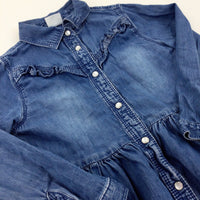 Mid Blue Denim Dress - Girls 4-5 Years