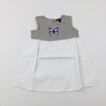**NEW** Butterfly White Tunic Top - Girls 6-7 Years