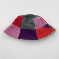 Colourful Checked Fleece Lined Winter Hat - Girls 6-7 Years