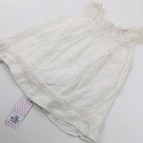 **NEW** Patterned Cream Vest Top - Girls 6-7 Years