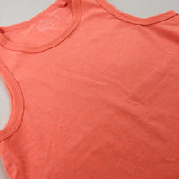 Neon Orange Cotton Vest Top - Boys 5-6 Years