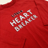 'Little Heart Breaker' Red Long Sleeve Top - Boys 5-6 Years