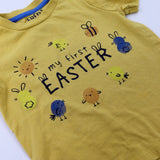 'My First Easter' Bees & Chicks Yellow T-Shirt - Boys 12-18 Months