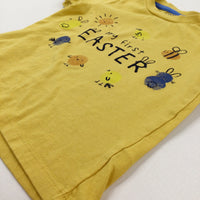 'My First Easter' Bees & Chicks Yellow T-Shirt - Boys 12-18 Months