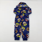 Paw Patrol Blue Fleece Onesie - Boys 2-3 Years