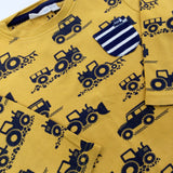 Tractors Mustard Long Sleeve Top - Boys 2-3 Years