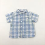 Blue & Yellow Checked Shirt - Boys 12-18 Months